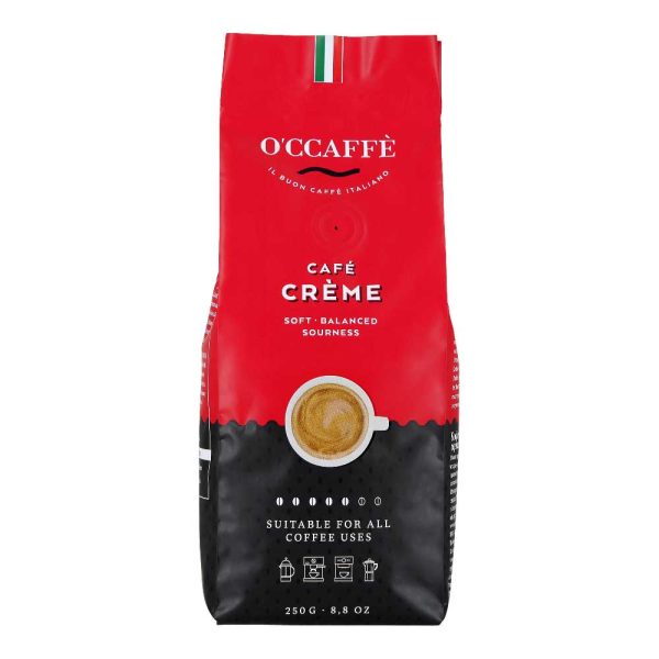 O'CCAFFÈ Café Crème rosso 250g Zrnková káva O’CCAFFÉ Café Crème rosso