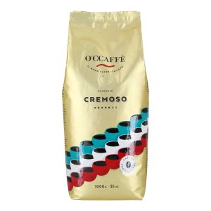káva Espresso Cremoso GASTRO PROFESIONAL 1000g Zrnková káva O’CCAFFÉ Espresso Cremoso GASTRO PRO