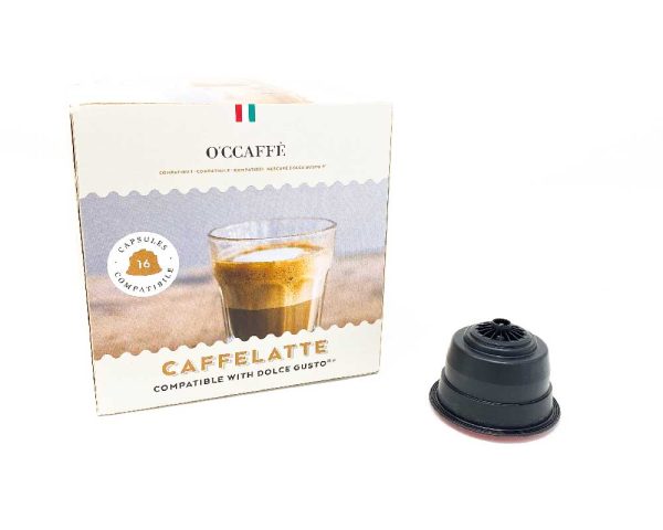 kapsule Dolce Gusto Caffelatte – 16 ks O'CCAFFÉ Caffelatte - 16 ks kapsúl pre DOLCE GUSTO