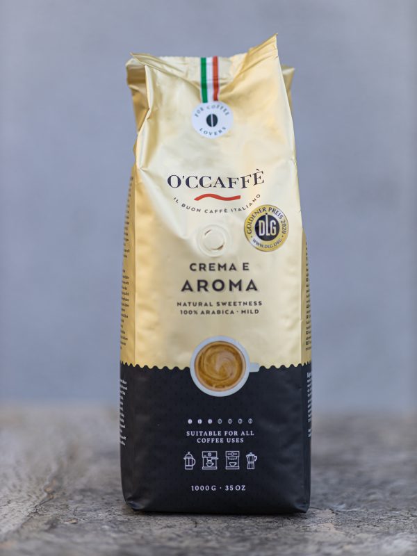 káva Crema e Aroma 100% Arabica 1000g O'CCAFFÈ Crema e Aroma