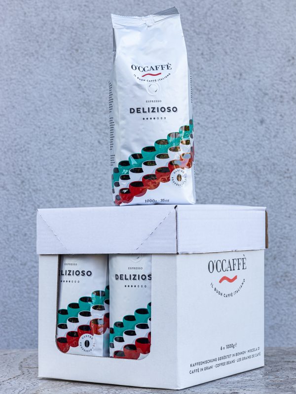káva Espresso Delizioso GASTRO PROFESIONAL 1000g zrnková káva O'CCAFFÉ Espresso Delizioso GASTRO PROFESIONAL