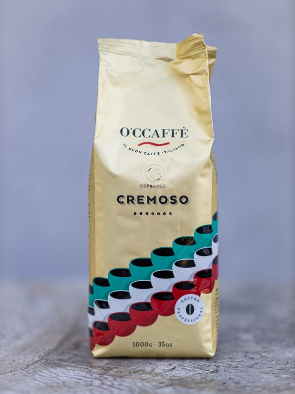 káva Espresso Cremoso GASTRO PROFESIONAL 1000g O'CCAFFÈ Espresso Cremoso