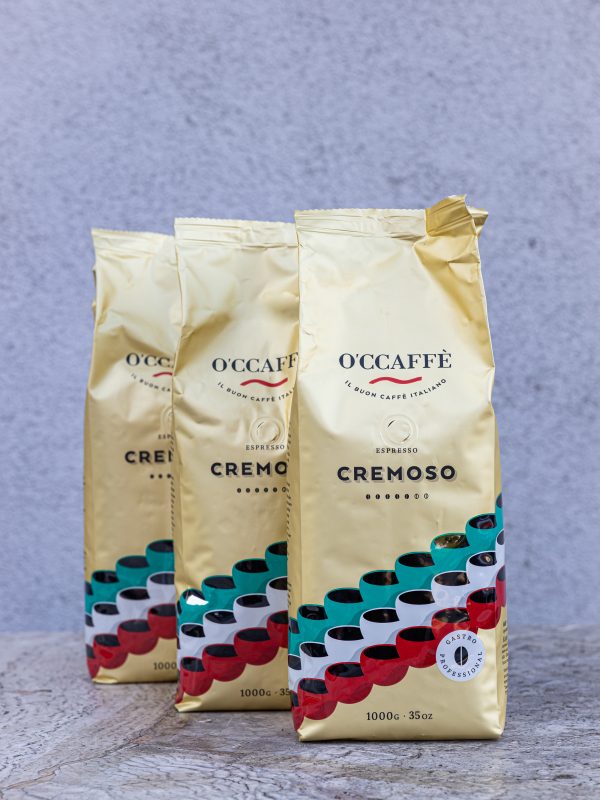 káva Espresso Cremoso GASTRO PROFESIONAL 1000g O'CCAFFÈ Espresso Cremoso