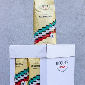 káva Espresso Cremoso GASTRO PROFESIONAL 1000g Zrnková káva 5 + 1 O’CCAFFÉ Espresso Cremoso GASTRO PROFESIONAL 1000g