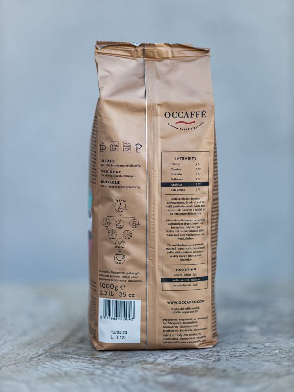 káva 100% Arabica GASTRO PROFESIONAL 1000g O'CCAFFÈ 100% Arabica Gastro