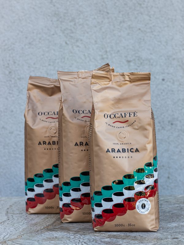 káva 100% Arabica GASTRO PROFESIONAL 1000g O'CCAFFÈ 100% Arabica Gastro