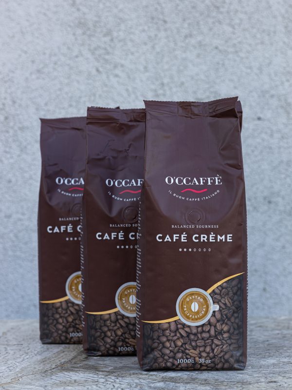 káva Cafe Creme GASTRO PROFESIONAL 1000g O'CCAFFÈ Café Crème Gastro