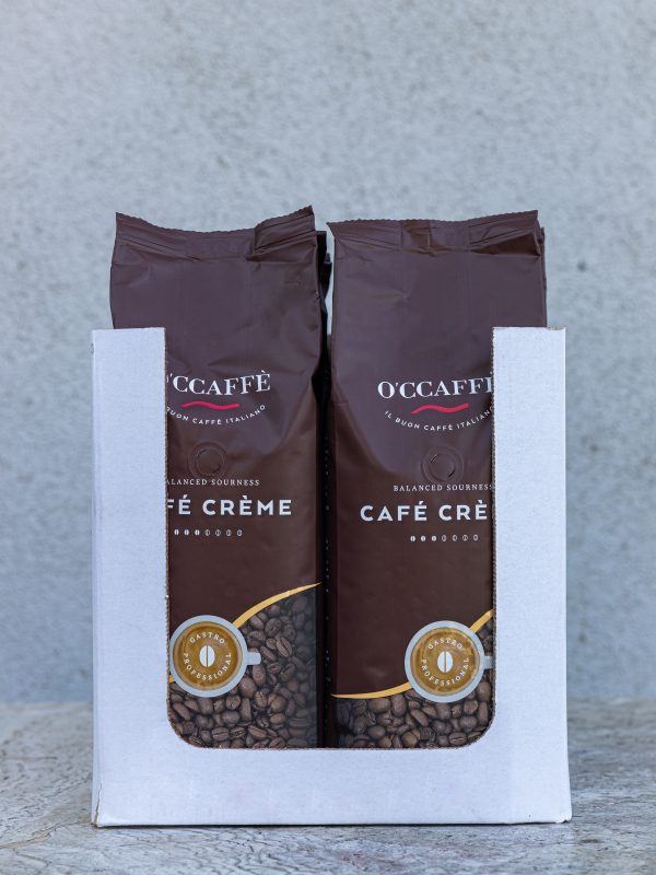 káva Cafe Creme GASTRO PROFESIONAL 1000g O'CCAFFÈ Café Crème Gastro – 5+1 × 1 kg