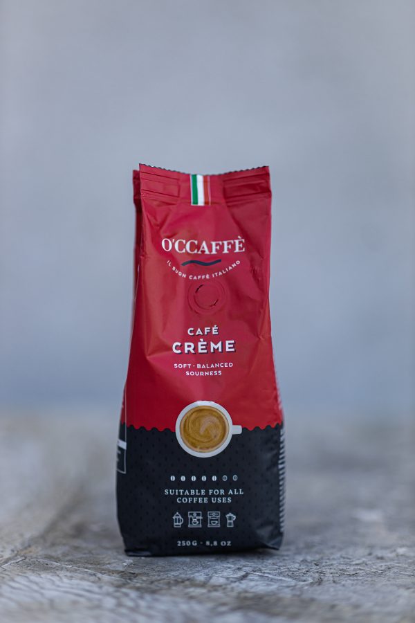 káva Café Creme rosso 250g O'CCAFFÈ Café Crème Rosso