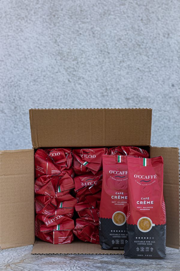 káva Café Creme rosso 250g O'CCAFFÈ Café Crème Rosso