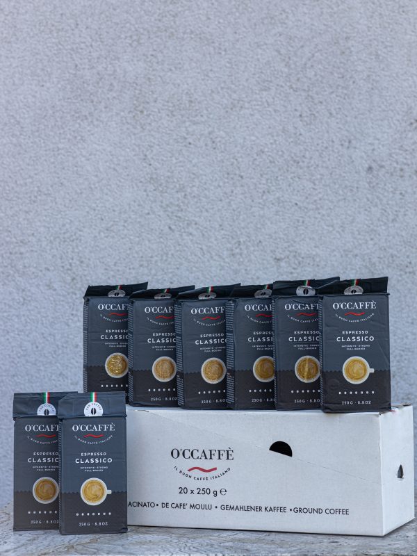 mletá káva – espresso Classico 250g O'CCAFFÈ Espresso Classico (mletá)
