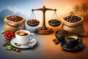 Arabica Robusta pomer: čo mení v šálke