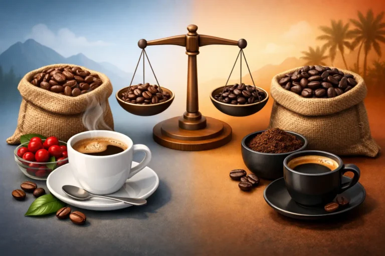 Arabica Robusta pomer: čo mení v šálke